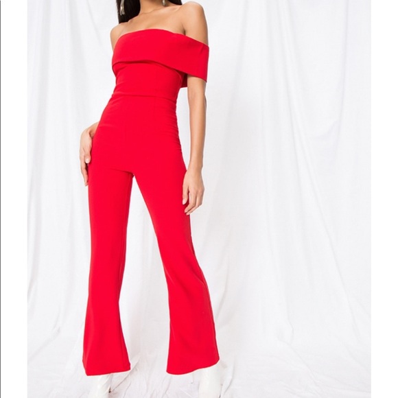 Aubrey Off the Shoulder Jumpsuit Superdown - Picture 1 of 5